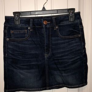 American eagle dark jean skirt